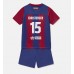 Günstige Barcelona Andreas Christensen #15 Babykleidung Heim Fussballtrikot Kinder 2023-24 Kurzarm (+ kurze hosen)